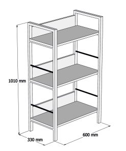 Diversi 6003 Metal Raf Beyaz - Görsel 4