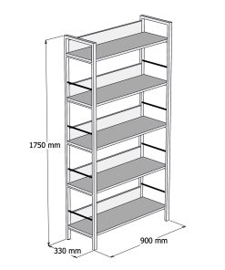 Diversi 9005 Metal Raf Lidya Beyaz - Görsel 5