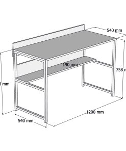 Alternative view of MOMENTO 120 CEVİZ MASA